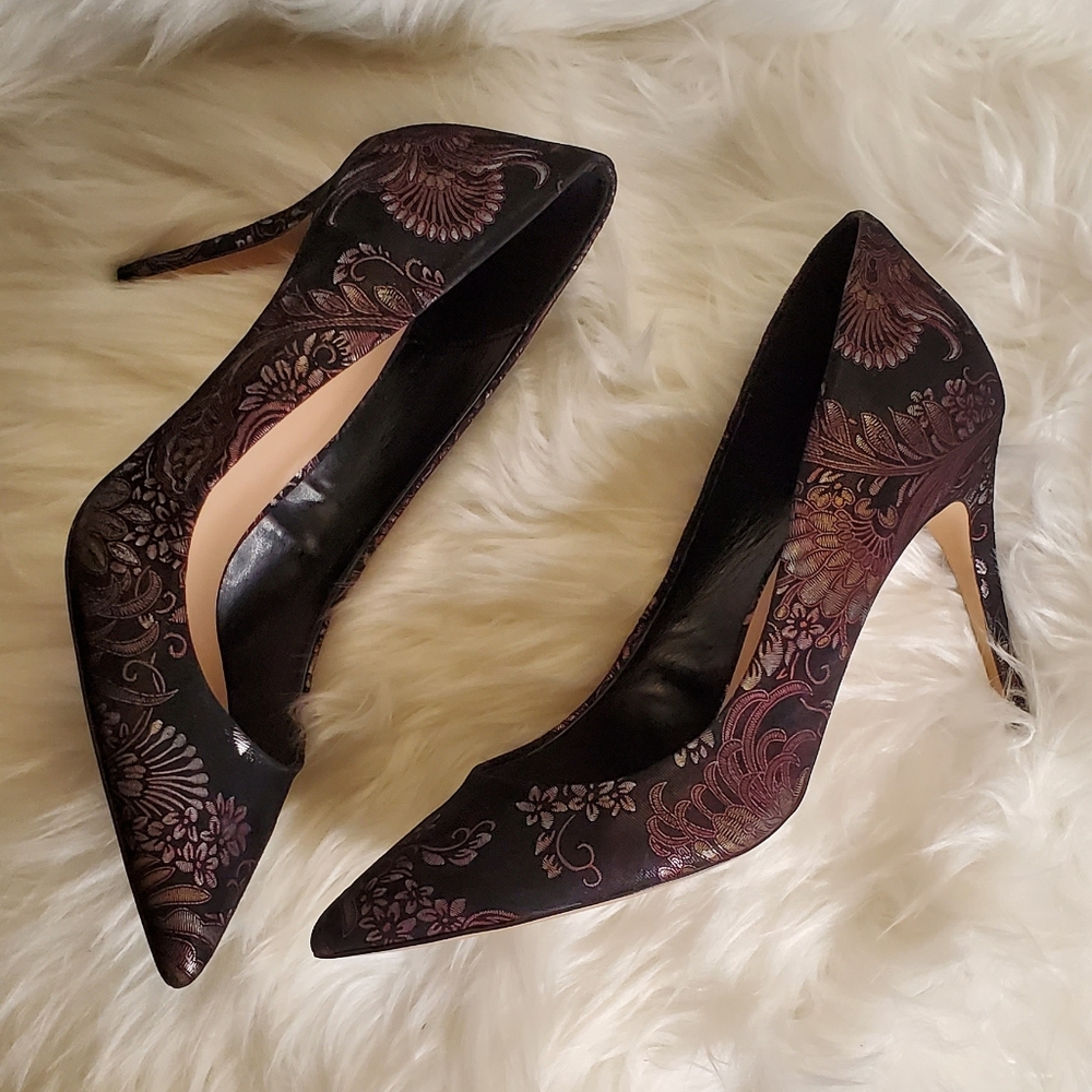 Aldo Uloaviel Black Floral Pumps - size 10 - Picture 11 of 11